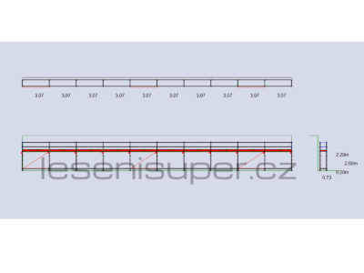 Sada nového rámového lešení typ 73 - 135 m2