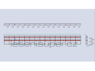 Sada nového rámového lešení typ 73 - 295 m2